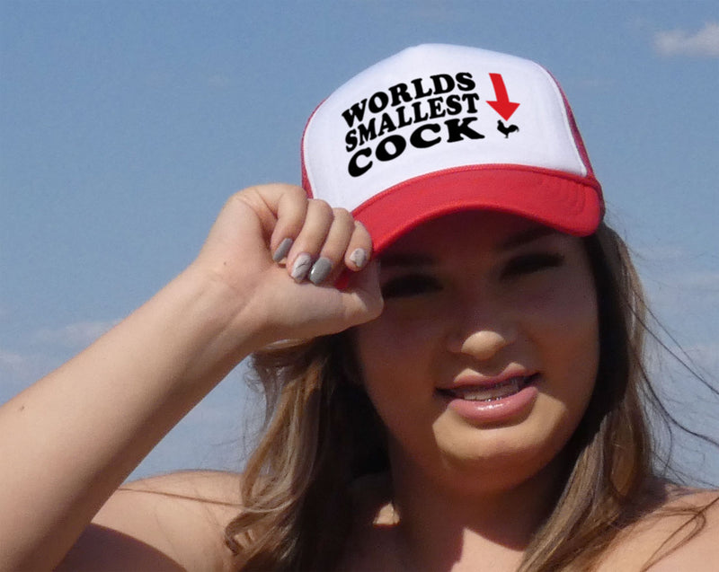 WORLD'S SMALLEST COCK - Five Panel Retro Style TRUCKER Cap