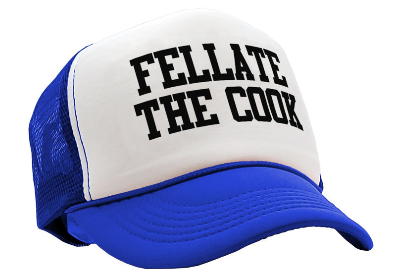 Fellate The Cook - Five Panel Retro Style TRUCKER Cap