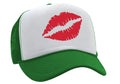 SEXY LIPS - kiss lipstick hot - Vintage Retro Style Trucker Cap Hat - Five Panel Retro Style TRUCKER Cap