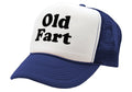 OLD FART - funny over the hill joke gag - Vintage Retro Style Trucker Cap Hat - Five Panel Retro Style TRUCKER Cap