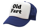 OLD FART - funny over the hill joke gag - Vintage Retro Style Trucker Cap Hat - Five Panel Retro Style TRUCKER Cap