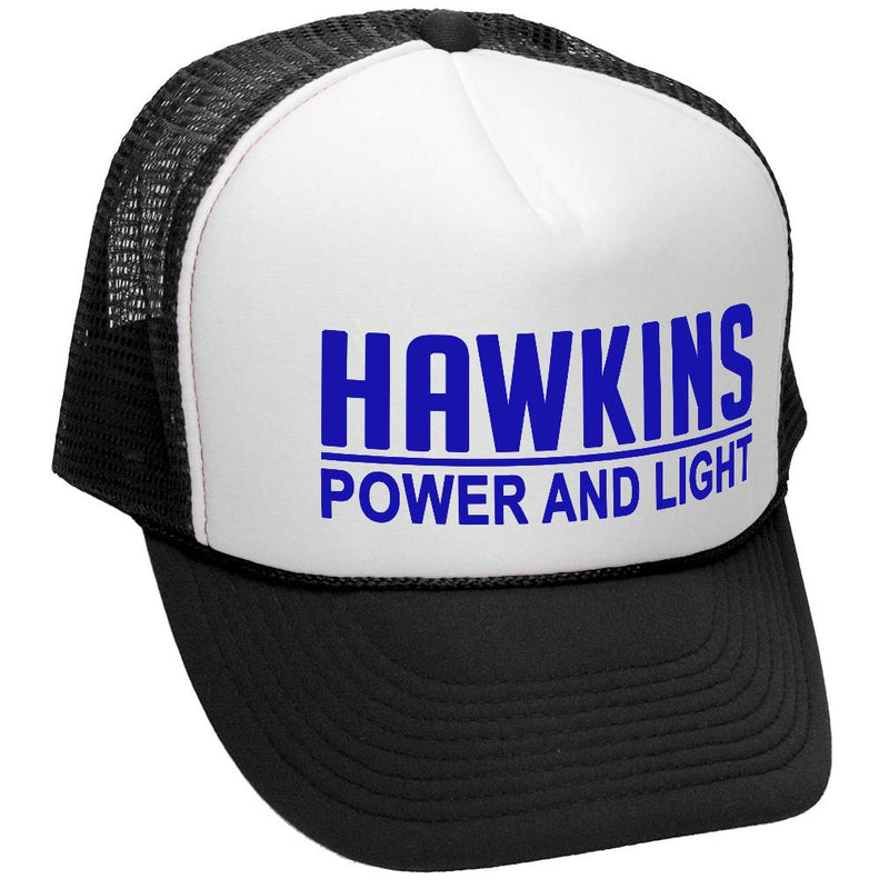 Hawkins Power and Light company Trucker Hat - Mesh Cap - Five Panel Retro Style TRUCKER Cap