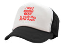 I Need Another Beer to wash this one down - Vintage Retro Style Trucker Cap Hat - Five Panel Retro Style TRUCKER Cap