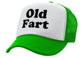 OLD FART - funny over the hill joke gag - Vintage Retro Style Trucker Cap Hat - Five Panel Retro Style TRUCKER Cap