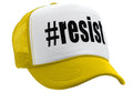 RESIST - hashtag resistance movement fight - Vintage Retro Style Trucker Cap Hat - Five Panel Retro Style TRUCKER Cap