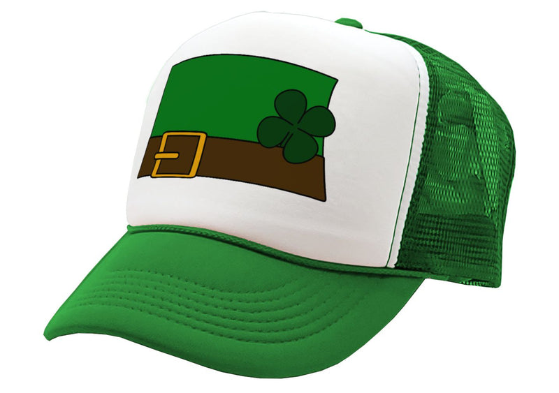 LEPRECHAUN - st paddys day patricks irish ireland - Vintage Retro Style Trucker Cap Hat