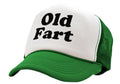 OLD FART - funny over the hill joke gag - Vintage Retro Style Trucker Cap Hat - Five Panel Retro Style TRUCKER Cap