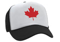 CANADIAN MAPLE LEAF - O Canada patriot pride - Vintage Retro Style Trucker Cap Hat - Five Panel Retro Style TRUCKER Cap