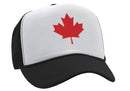 CANADIAN MAPLE LEAF - O Canada patriot pride - Vintage Retro Style Trucker Cap Hat - Five Panel Retro Style TRUCKER Cap