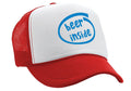 BEER INSIDE - parody college drinking - Vintage Retro Style Trucker Cap Hat