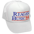 REAGAN BUSH '84 - funny retro vintage style - Unisex Adult Trucker Cap Hat - Five Panel Retro Style TRUCKER Cap