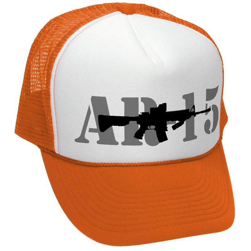 AR-15 - ar15 assault rifle gun rights usa - Adult Trucker Cap Hat - Five Panel Retro Style TRUCKER Cap