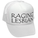 RAGING LESBIAN - lgbtq spectrum gay rights - Vintage Retro Style Trucker Cap Hat - Five Panel Retro Style TRUCKER Cap