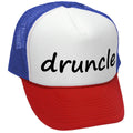 DRUNCLE - drunk uncle fathers day funny gag - Vintage Retro Style Trucker Cap Hat - Five Panel Retro Style TRUCKER Cap