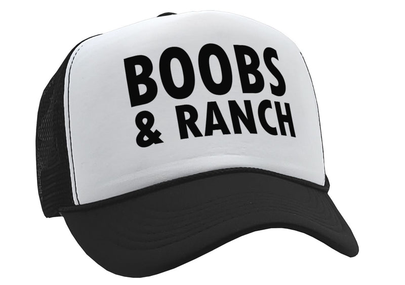 BOOBS AND RANCH - Five Panel Retro Style TRUCKER Cap