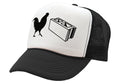 COCK BLOCK - funny sexy wingman joke gag - Vintage Retro Style Trucker Cap Hat - Five Panel Retro Style TRUCKER Cap