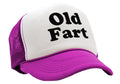 OLD FART - funny over the hill joke gag - Vintage Retro Style Trucker Cap Hat - Five Panel Retro Style TRUCKER Cap