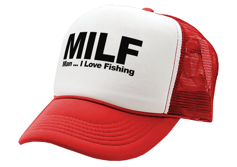 MILF - Man I Love Fishing - Five Panel Retro Style TRUCKER Cap