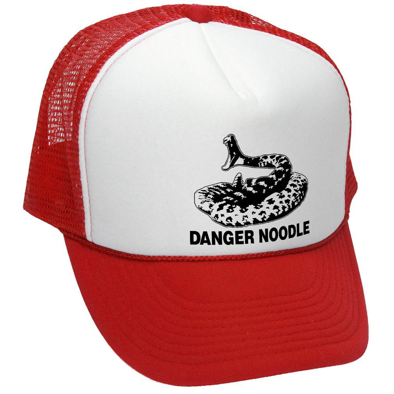 Danger Noodle Trucker Hat - Mesh Cap - Five Panel Retro Style TRUCKER Cap