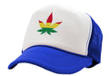 RASTA POT LEAF - Five Panel Retro Style TRUCKER Cap