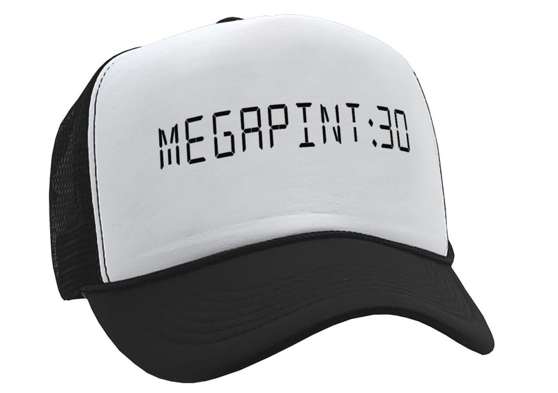 MEGAPINT30 - Vintage Retro Style Trucker Cap Hat - Five Panel Retro Style TRUCKER Cap