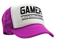 GAMER - I will SLEEP when I DIE - gaming - Vintage Retro Style Trucker Cap Hat - Five Panel Retro Style TRUCKER Cap