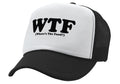 WTF - WHERES The FOOD - Five Panel Retro Style TRUCKER Cap