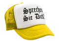 SPRECHEN SIE DICK - step brothers funny - Vintage Retro Style Trucker Cap Hat - Five Panel Retro Style TRUCKER Cap