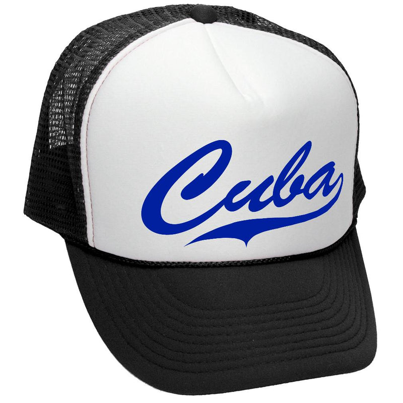 CUBA - Retro Style Trucker Hat - Five Panel Retro Style TRUCKER Cap