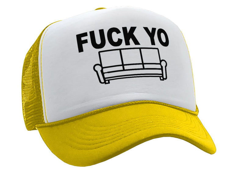 F___ YO COUCH - chappelle james show your - Vintage Retro Style Trucker Cap Hat - Five Panel Retro Style TRUCKER Cap