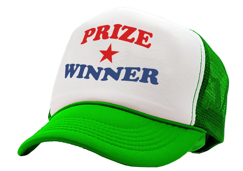 PRIZE WINNER - winning consolation gift - Adult Trucker Cap Hat - Five Panel Retro Style TRUCKER Cap