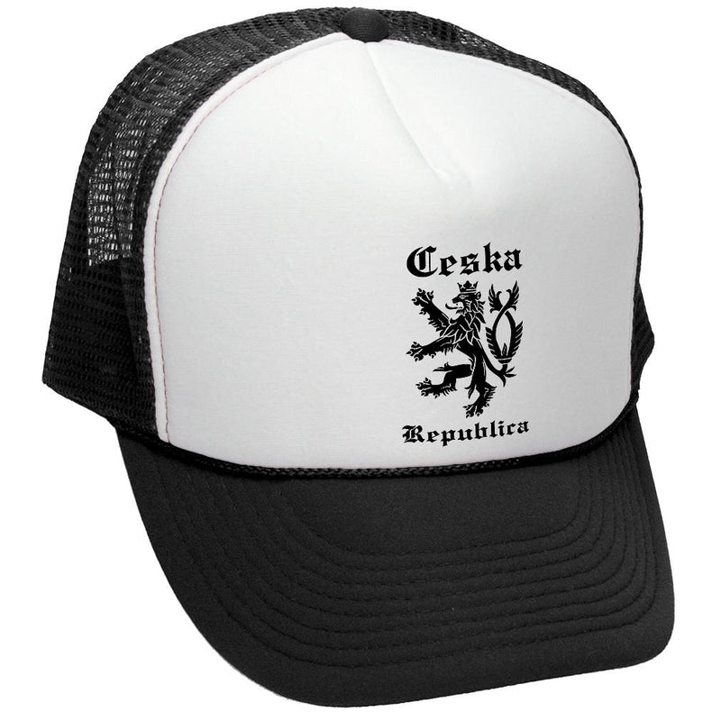 Ceska Trucker Hat - Mesh Cap - Five Panel Retro Style TRUCKER Cap