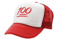 ONE HUNDRED POINTS - Five Panel Retro Style TRUCKER Cap