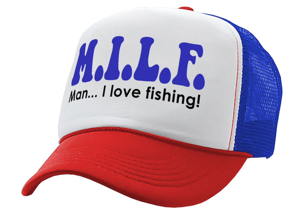 Dad Hat Milfs Man I Love Fishing Baseball Caps, Graphic Caps for Women