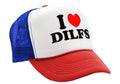 I Heart DILFS - Vintage Retro Style Trucker Cap Hat - Five Panel Retro Style TRUCKER Cap