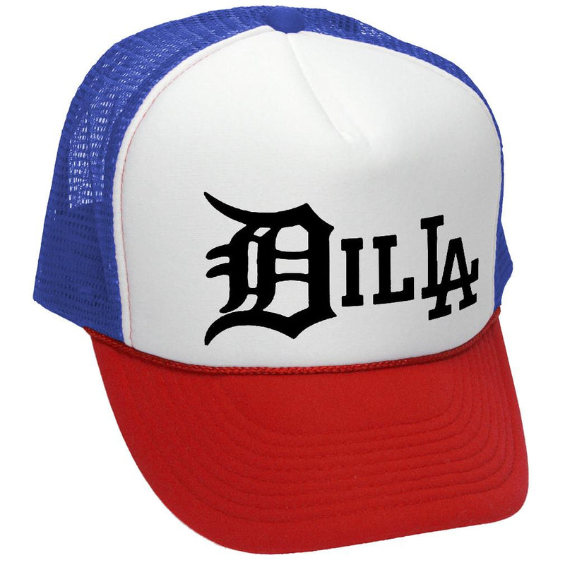 Dilla Trucker Hat - Mesh Cap - Five Panel Retro Style TRUCKER Cap