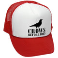 Crows Before Hoes Trucker Hat - Mesh Cap - Five Panel Retro Style TRUCKER Cap