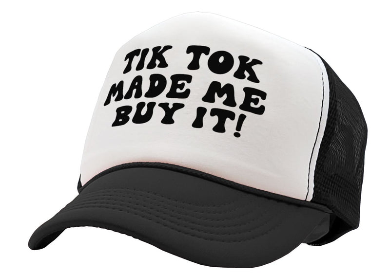 TIK TOK Made Me Buy It - viral video - Vintage Retro Style Trucker Cap Hat