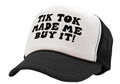 TIK TOK Made Me Buy It - viral video - Vintage Retro Style Trucker Cap Hat - Five Panel Retro Style TRUCKER Cap