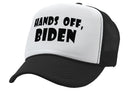 Hands Off Biden - Five Panel Retro Style TRUCKER Cap