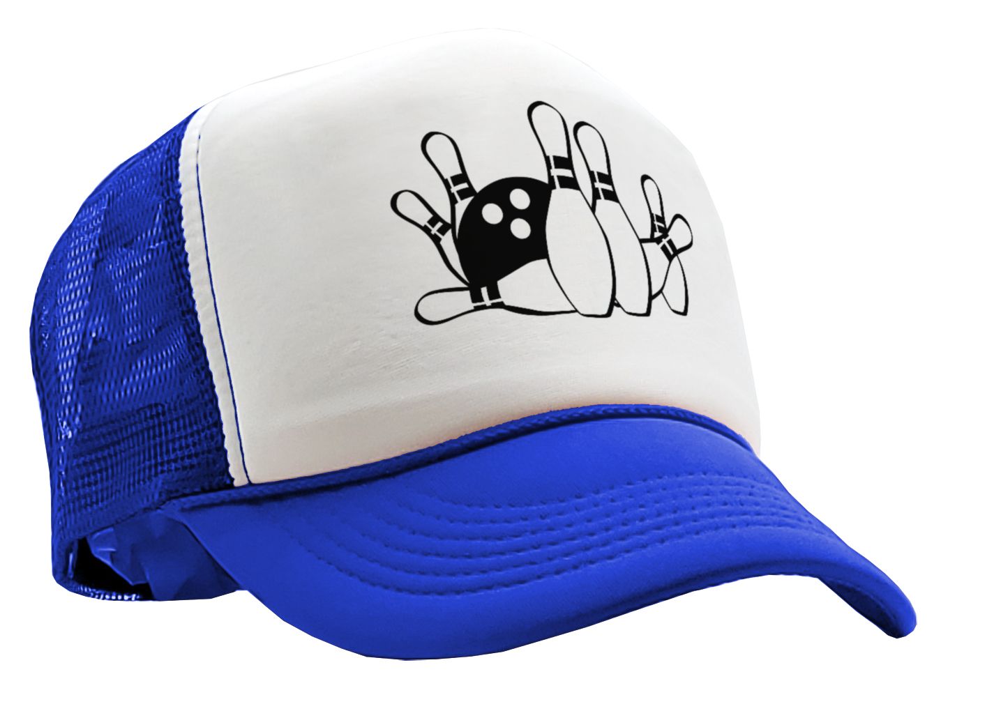 BOWLING - Five Panel Retro Style TRUCKER Cap