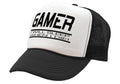 GAMER - I will SLEEP when I DIE - gaming - Vintage Retro Style Trucker Cap Hat - Five Panel Retro Style TRUCKER Cap