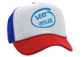 BEER INSIDE - parody college drinking - Vintage Retro Style Trucker Cap Hat