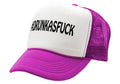 #DRUNKASFUCK - Vintage Retro Style Trucker Cap Hat - Five Panel Retro Style TRUCKER Cap