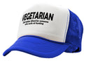 VEGETARIAN - BAD HUNTER - Five Panel Retro Style TRUCKER Cap
