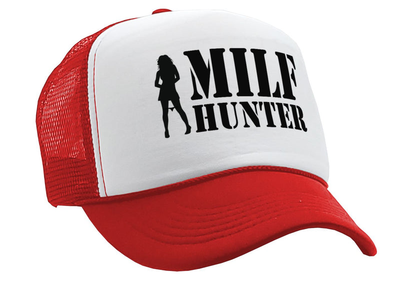 MILF HUNTER - Five Panel Retro Style TRUCKER Cap