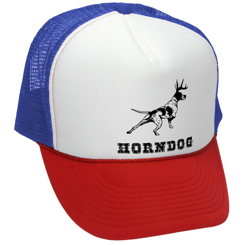 Horndog Trucker Hat - Mesh Cap - Five Panel Retro Style TRUCKER Cap