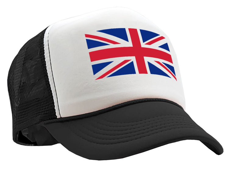 UNION JACK - United Kingdom Flag - Five Panel Retro Style TRUCKER Cap