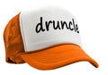 DRUNCLE - drunk uncle fathers day funny gag - Vintage Retro Style Trucker Cap Hat - Five Panel Retro Style TRUCKER Cap