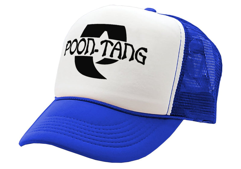 POON TANG CLAN - parody sexy joke gift - Vintage Retro Style Trucker Cap Hat - Five Panel Retro Style TRUCKER Cap